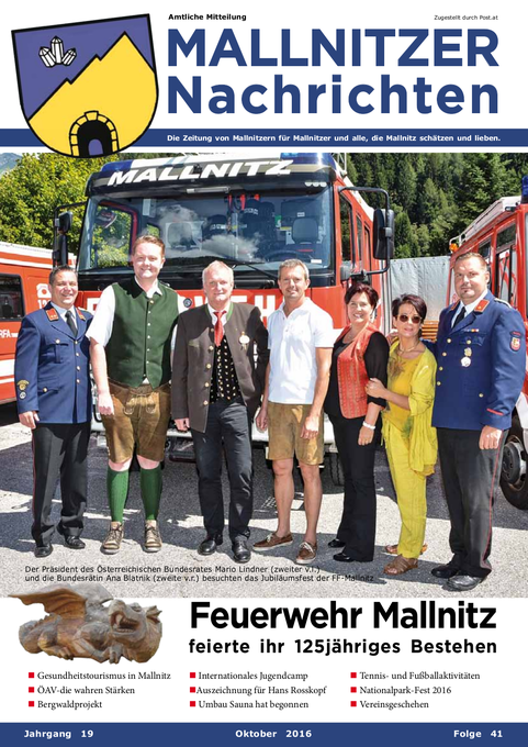 Mallnitzer Nachrichten - Oktober 2016