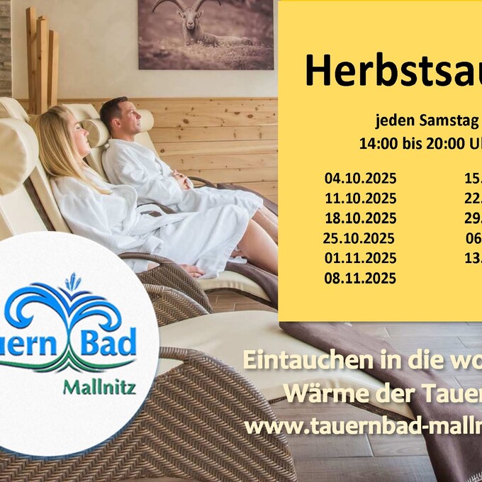 Termine Herbstsauna