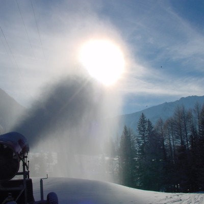 Schneekanone beim Köfelelift